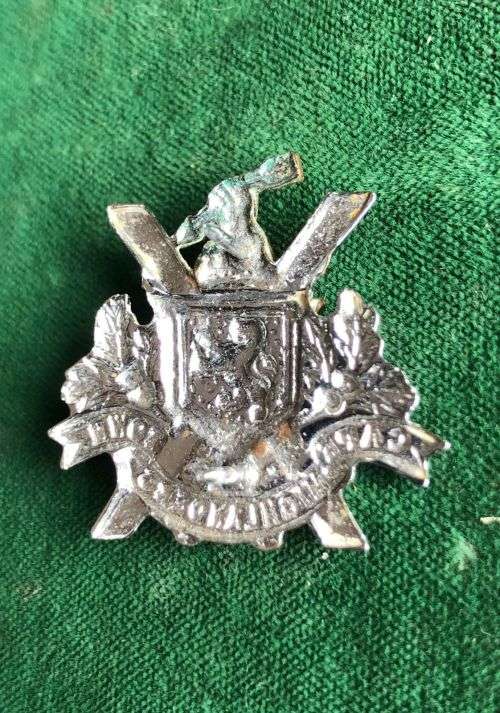 CAPE TOWN HIGHLANDERS BI-METAL COLLAR BADGE- 2 PINS
