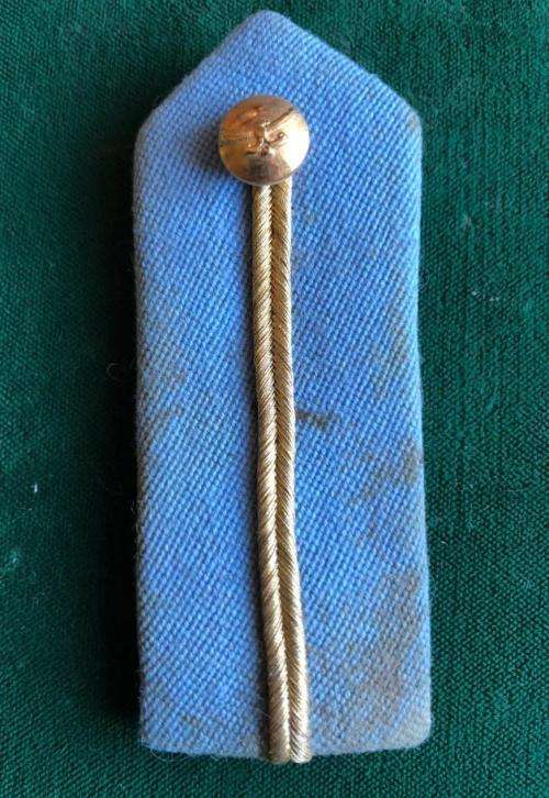 SA SENIOR OFFICER GORGET PATCH,STAFF QUALIFIED,AIR FORCE BUTTON (LATTER TYPE)