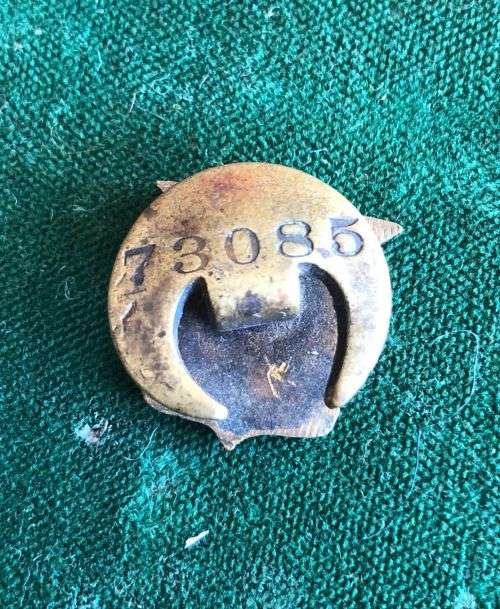 SA ORDNANCE CORPS BUTTON BADGE- 1934-1938