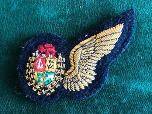 SAAF BULLION EMBROIDERED NAVIGATOR HALF WING-WORN 1993-2003