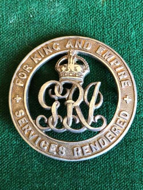WW1 SILVER WAR BADGE-NUMBERED