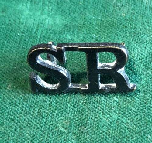 SCOTTISH RIFLES TITLE-WORN PRE 1921- 2 LUGS