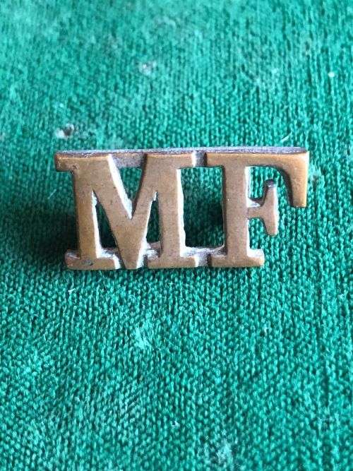 MUNSTER FUSILIERS TITLE-WW1- 2 LUGS