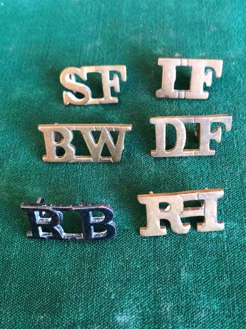 SELECTION OF 6 BRITISH WW1 TITLES-SOLD TOGETHER- LUGS INTACT