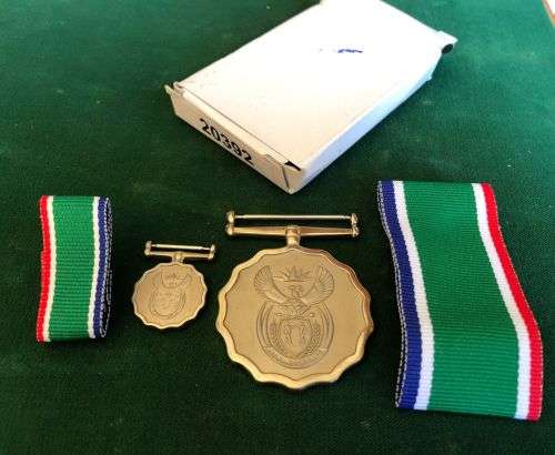 LONG SERVICE,FULL SIZE AND MINIATURE MEDALS-NUMBERED