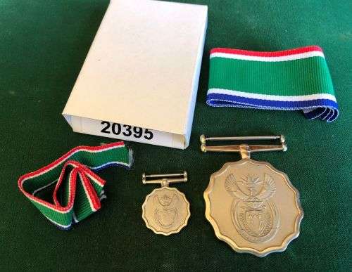 LONG SERVICE ,FULL SIZE AND MINIATURE MEDALS- NUMBERED