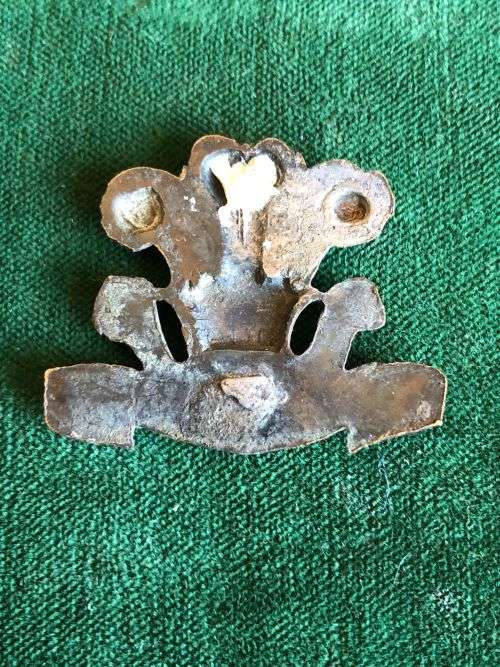 BOER WAR PERIOD CIVIL SERVICE RIFLES BADGE-NO LUGS-MEASURES 35X30 MM