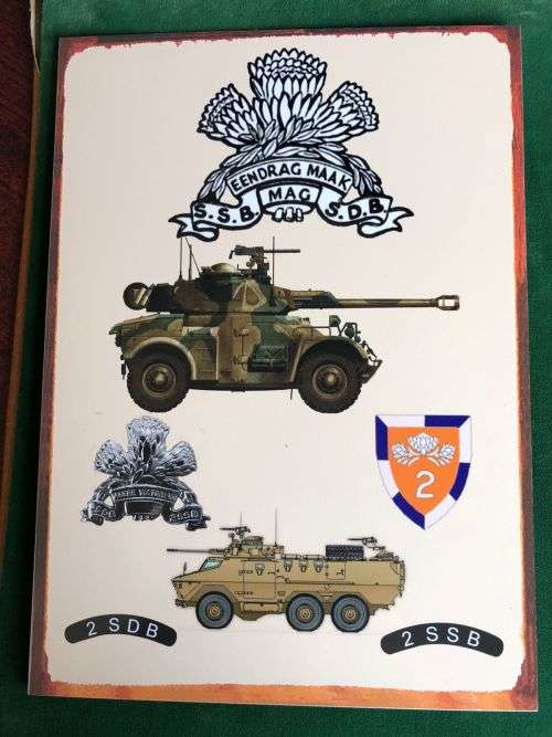 2 SSB METAL SIGHN-MEASURES 28X20 CM