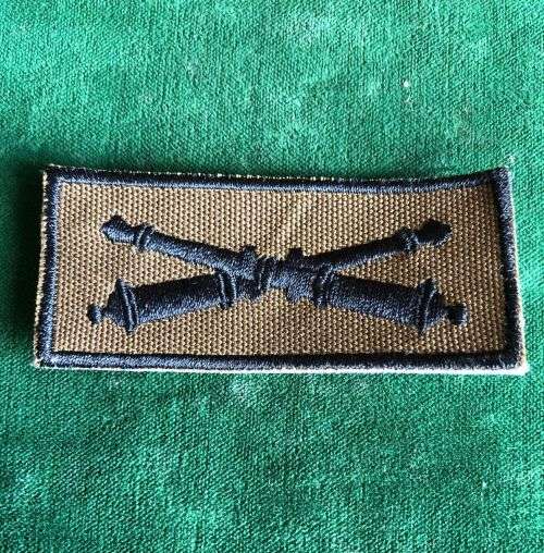 ARTILLERY INSTRUCTORS, CLOTH PROFICIENCY BADGE
