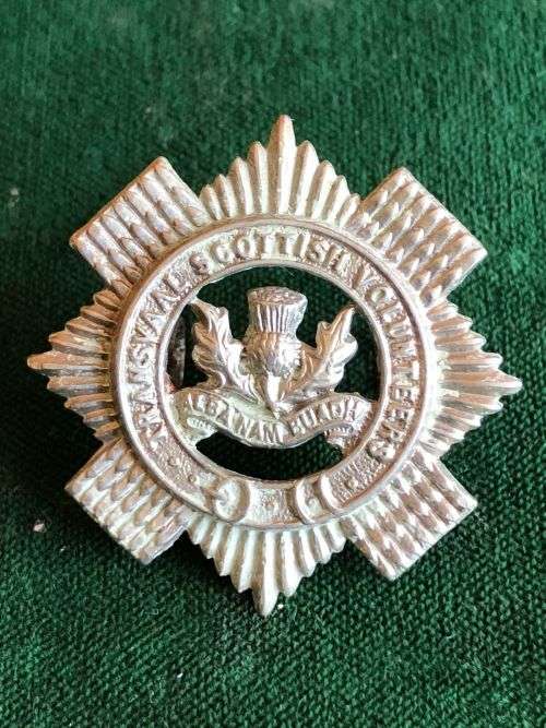 TRANSVAAL SCOTTISH VOLUNTEERS,SPORRAN BADGE (ALL RANKS)ALSO MESS DRESS,ALSO UNDRESS BLUES AND COLLAR