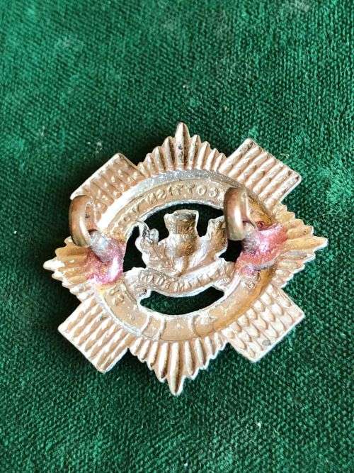 TRANSVAAL SCOTTISH VOLUNTEERS,SPORRAN BADGE (ALL RANKS)ALSO MESS DRESS,ALSO UNDRESS BLUES AND COLLAR