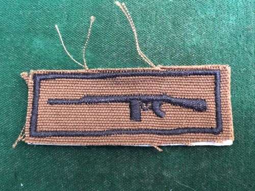 SA ARMY MARKSMAN BADGE EMBROIDERED SADF PERIOD