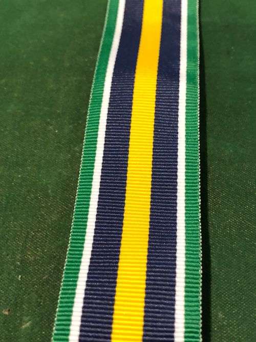 FULL SIZE DE WET MEDAL RIBBON-SOLD IN LENGTHS OF 15 CM