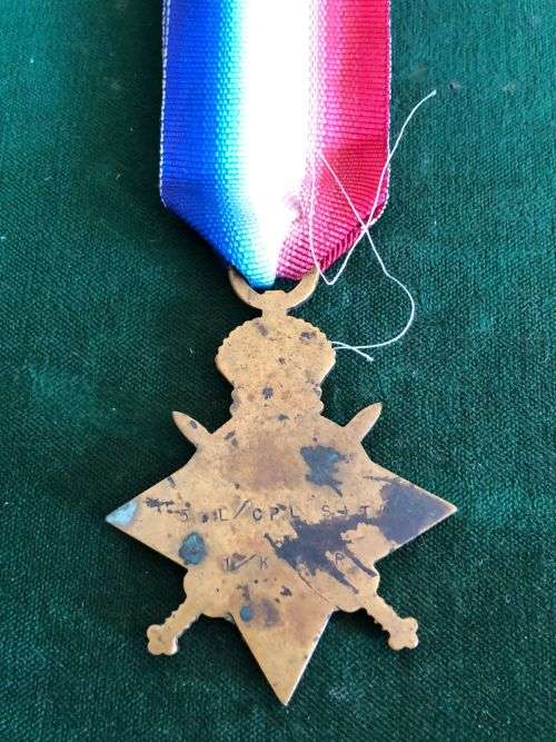 1914-15 FULL SIZE STAR AWARDED TO L/CPL SITA 1/KAR- THE MEDAL IS UNRESEARCHED
