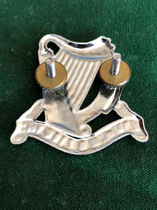 SA IRISH, CHROME CAUBEEN BADGE-WORN FROM 1970`S- 2X SCREW LUGS