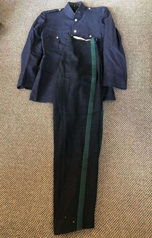 RHODESIA BSAP BLUES-JACKET AND TROUSERS-THE JACKET A SIZE MEDIUM-MEASURES 50 CM ARMPIT TO ARMPIT-THE