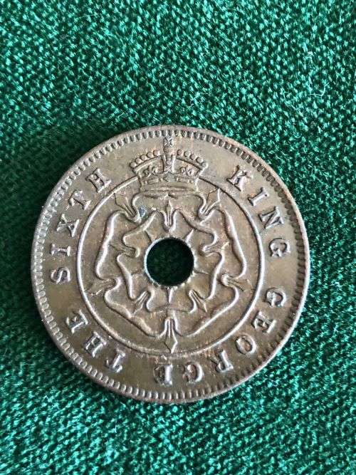 SOURTHERN RHODESIA BRONZE HALF PENNY 1951