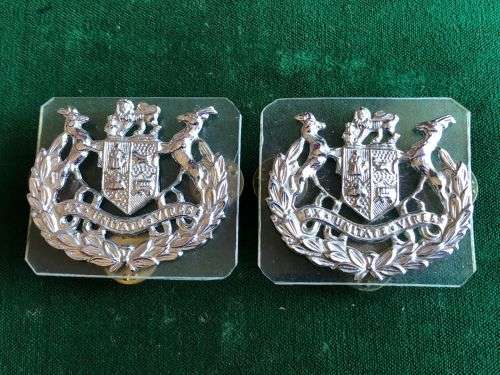 WARRANT OFFICERS CLASS 1,CHROME RANK BADGE PAIR,ONLY WORN BY THE ARMY-PINS INTACT
