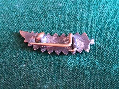 NEW ZEALAND FORCES BADGE (BOER WAR PERIOD)-WORN 1890`S-1920`S-MEASURES 28MM-STICK PIN