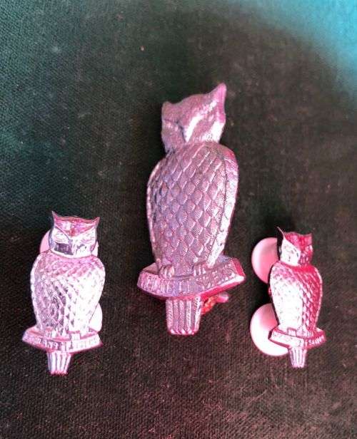 MILITARY INTELLIGENCE CAP AND COLLARS -CHROMED-WORN POST 1971-PINS + LUGS INTACT