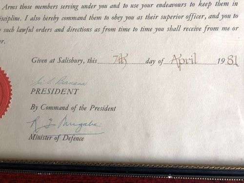 RHODESIA COLLECTION OF MEDALS AND BADGES WITH COMMENDATIONS-JOHN FRANK KLEYNHANS WAS A WARRANT OFFIC