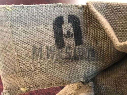 LEWIS MG MAG POUCH-DATED 1918 STILL VERY GOOD CONDITION AFTER 104 YEARS