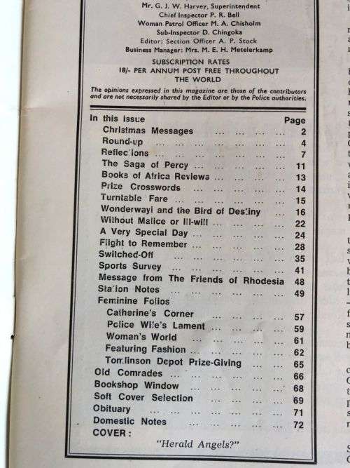 OUTPOST -RHODESIA BSAP-VOLUME XLV1 NO 12- DEC 1968