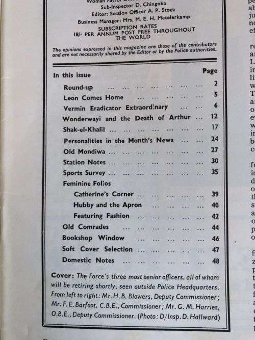 OUTPOST- RHODESIA BSAP-VOLUME XLV NO 10-  OCT 1967