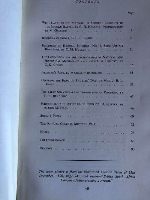 RHODESIAN PUBLICATION NO 24 - JULY 1971-112 PAGES-GOOD CONDITION