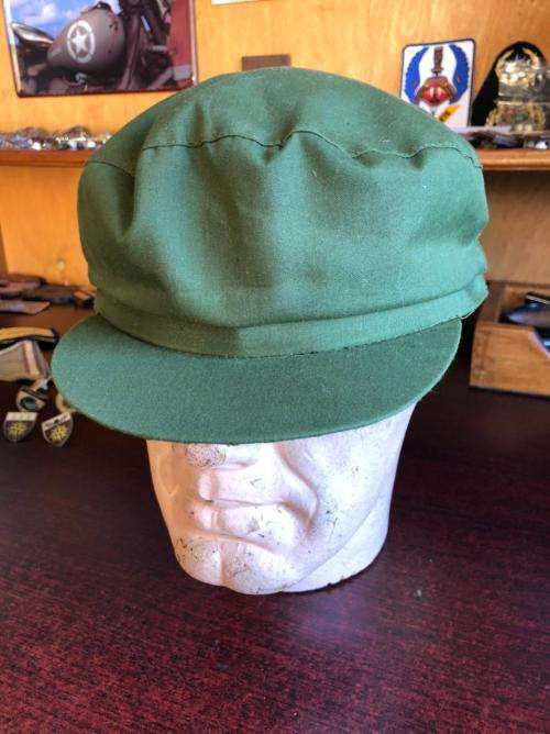 BORDER WAR PERIOD OLIVE GREEN CHINESE MILITARY CAP-SAME TYPE ISSUED TO AND WORN BY UNITA IN ANGOLA-V
