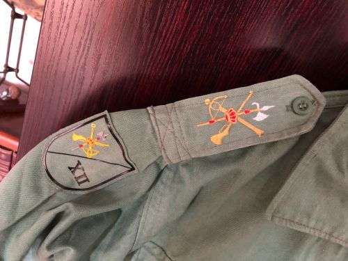 SPANISH LEGION INFANTRY UNIFORM(MODELLED ON THE FRENCH FOREIGN LEGION-TROUSERS A SIZE 32 PIPE LENGTH