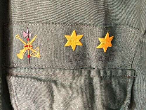 SPANISH LEGION INFANTRY UNIFORM(MODELLED ON THE FRENCH FOREIGN LEGION-TROUSERS A SIZE 32 PIPE LENGTH