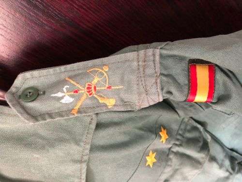 SPANISH LEGION INFANTRY UNIFORM(MODELLED ON THE FRENCH FOREIGN LEGION-TROUSERS A SIZE 32 PIPE LENGTH