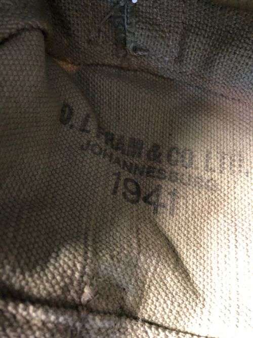 ORIGINAL WW2-LMG MACHINE GUN,AMMO DRUM POUCH-DATED AND MARKED 1941