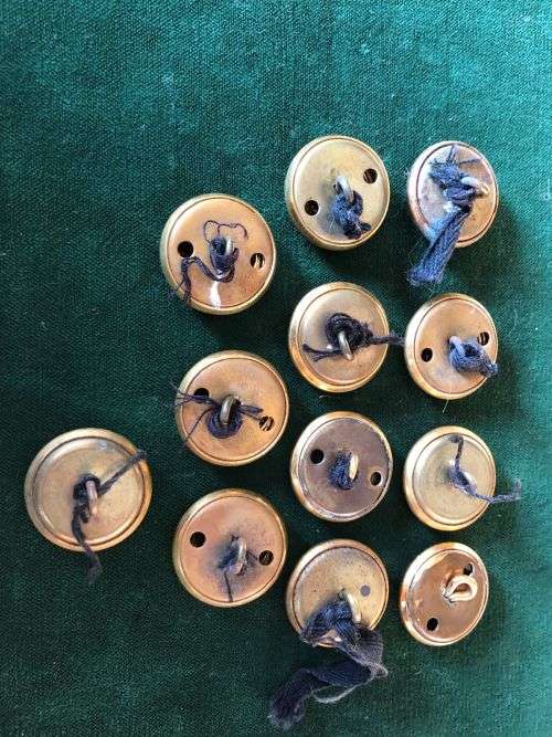 SA NAVY BUTTONS,USED PRE 2003-DIAMETER 22,5 MM- 12 IN TOTAL