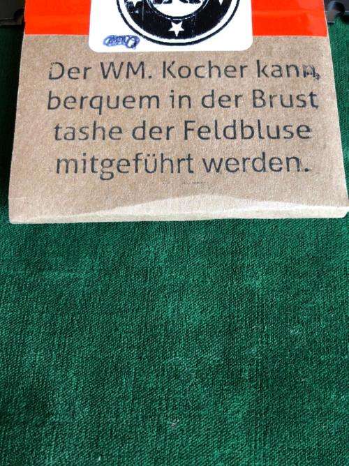 GERMAN MILITARY ISSUE FIELD STOVE-CONDITION NEW