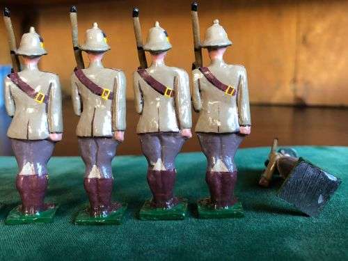 SET OF 5 LEAD SOLDIERS MADE BY WELL KNOWN ARTIST IAN STEWART-BOER WAR 1899-1902-MOUNTED INFANTRY-AVE