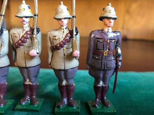 SET OF 5 LEAD SOLDIERS MADE BY WELL KNOWN ARTIST IAN STEWART-BOER WAR 1899-1902-MOUNTED INFANTRY-AVE