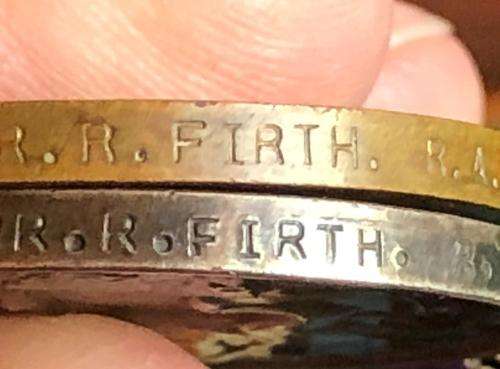 FULL SIZE WW1 1914-15 STAR AWARDED TO 69464 DVR R. FRITH R.F.A. SILVER WAR AND VICTORY MEDAL BOTH AW