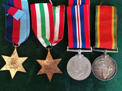 WW2 MEDAL GROUP OF 4 AWARDED TO 577314 G.J. PELTERET