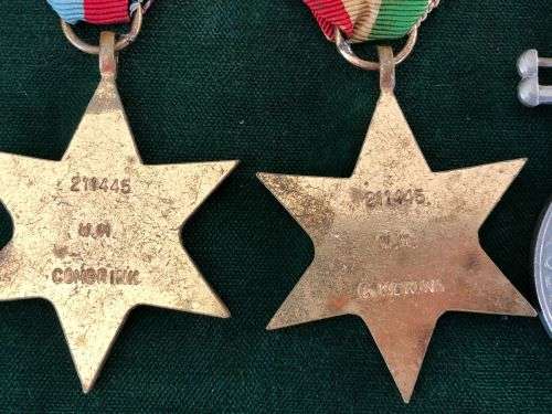 WW2 MEDAL GROUP AWARDED TO 211445 W.M. COMBRINK-THE AFRICA SERVICE MEDAL IN SILVER