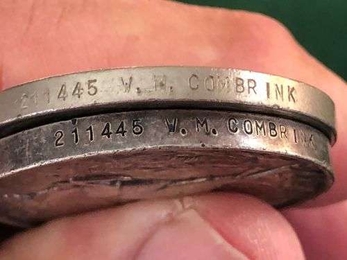 WW2 MEDAL GROUP AWARDED TO 211445 W.M. COMBRINK-THE AFRICA SERVICE MEDAL IN SILVER