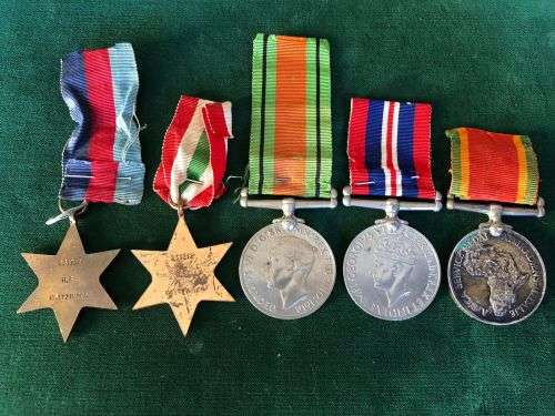 WW2 MEDAL GROUP OF 5 AWARDED TO 231712 H.S. KRITZINGER