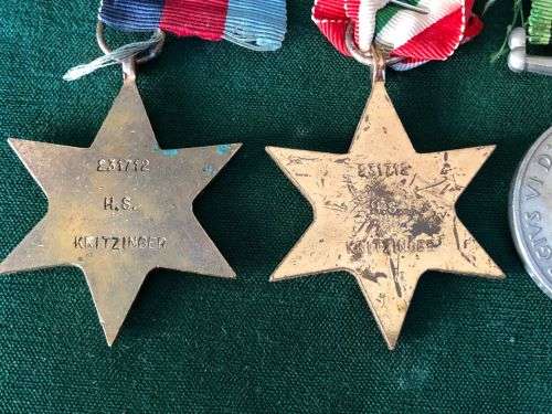 WW2 MEDAL GROUP OF 5 AWARDED TO 231712 H.S. KRITZINGER