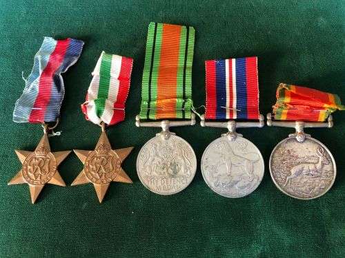 WW2 MEDAL GROUP OF 5 AWARDED TO 231712 H.S. KRITZINGER