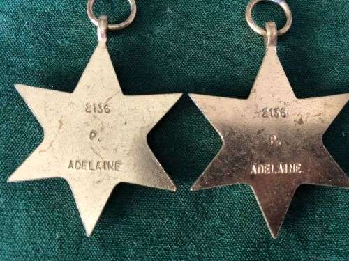 WW2 MEDAL GROUP OF 3 AWARDED TO 2136 P. ADELAINE