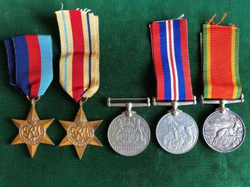 WW2 MEDAL GROUP OF 5 AWARDED C 272589 K. JACOBS