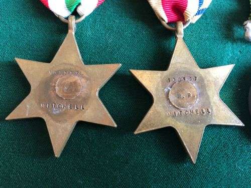 WW2 MEDAL GROUP OF 5 AWARDED TO 100107 R.R. MITCHELL