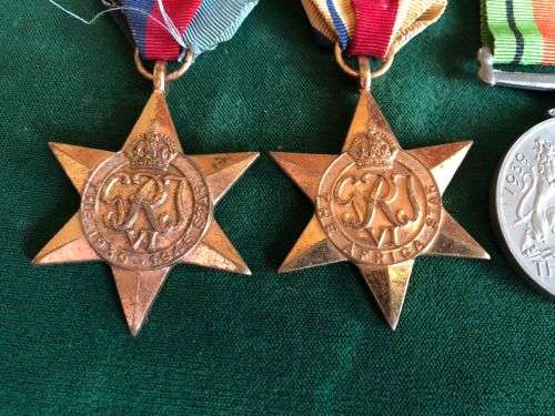 WW2 MEDAL GROUP OF 5 AWARDED TO 296712 S.F. MANN