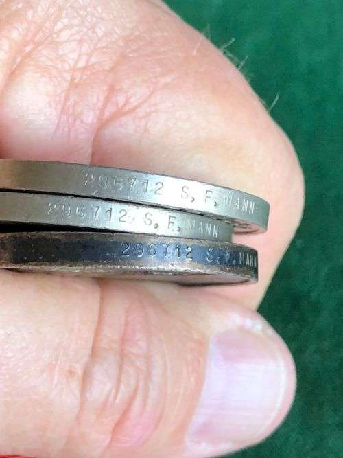 WW2 MEDAL GROUP OF 5 AWARDED TO 296712 S.F. MANN